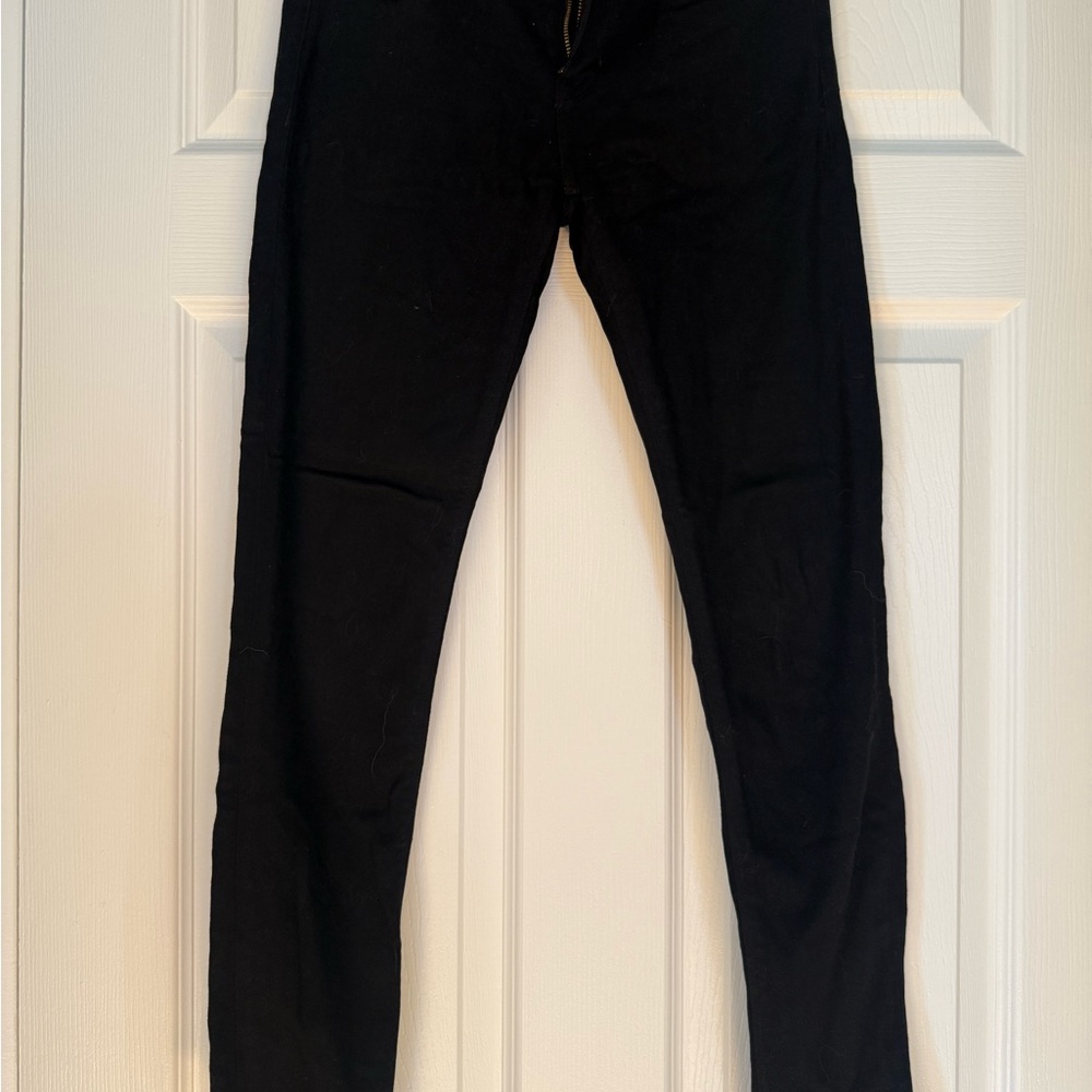 Hudson Jeans Black Denim with Gold Zipper